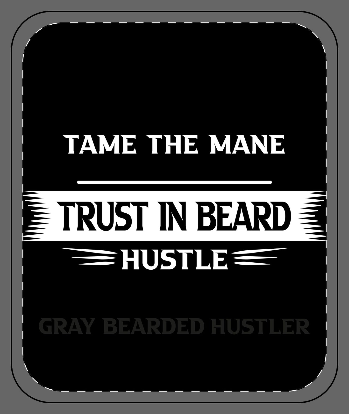 Gray Bearded Hustler Sherpa Blankets