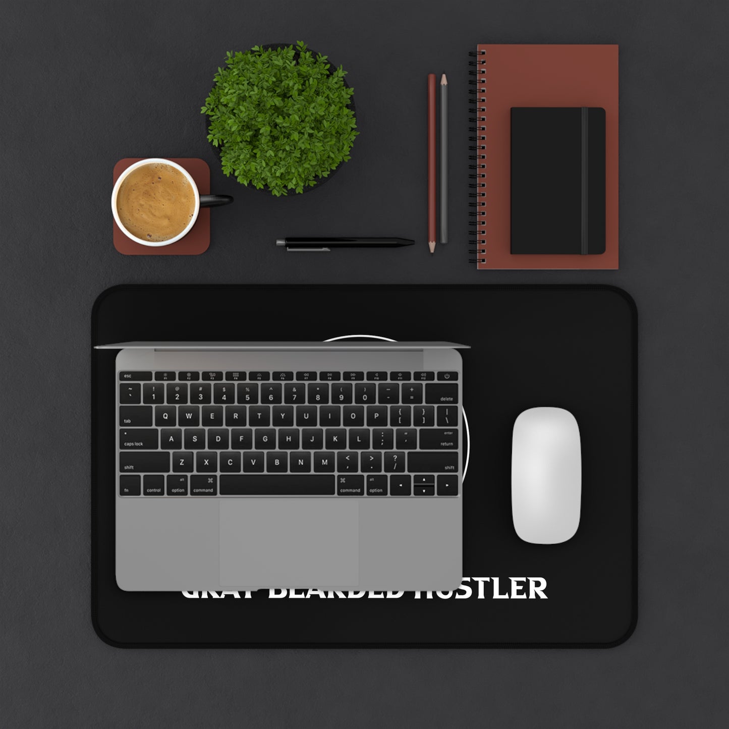 Gray Bearded Hustler Desk Mat