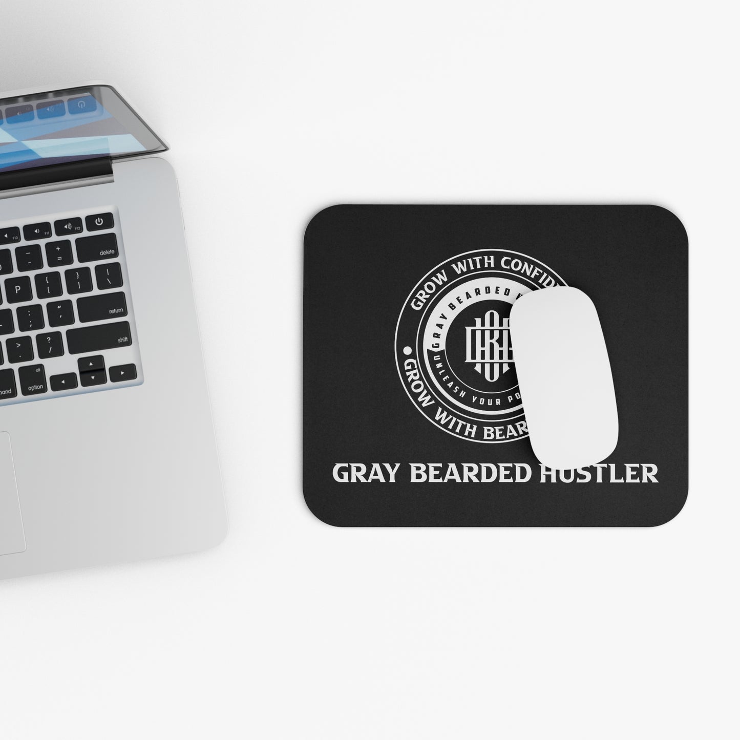 Gray Bearded Hustler Mouse Pad (Rectangle)