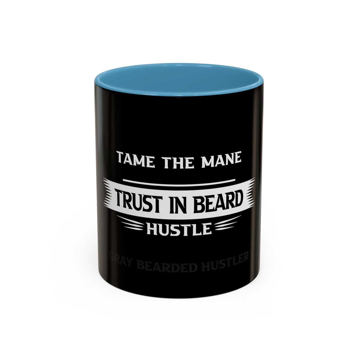 Gray Bearded Hustler Accent Coffee Mug (11, 15oz)