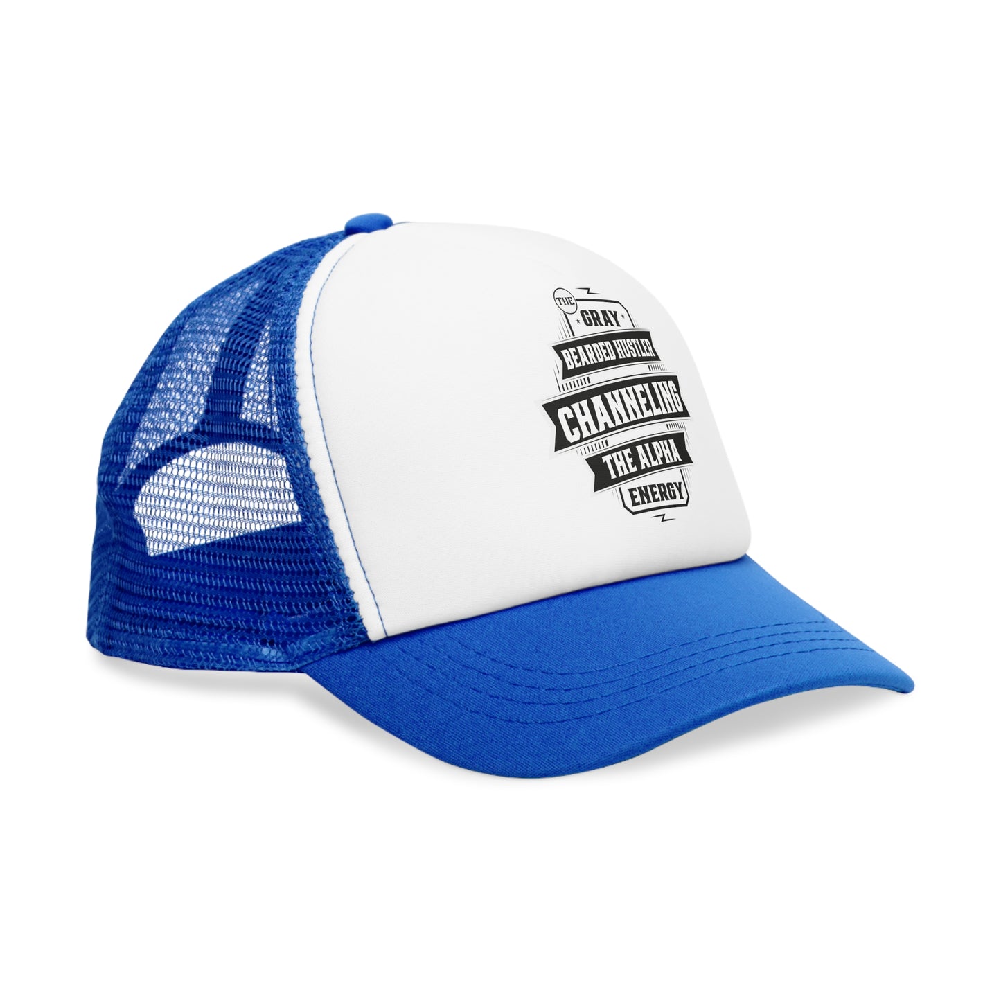 Bearded Hustler Mesh Cap - Channeling The Alpha Energy