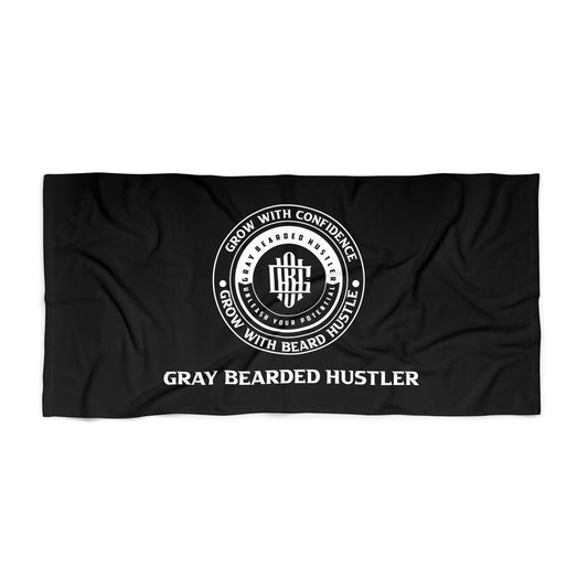 Gray Bearded Hustler Beach Towel