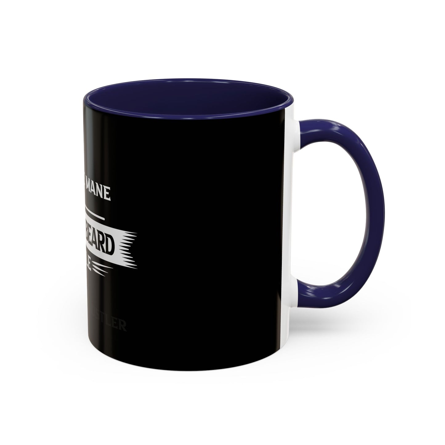 Gray Bearded Hustler Accent Coffee Mug (11, 15oz)