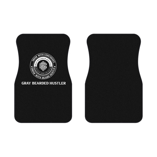 Gray Bearded HustlerCar Mats (2x Front)