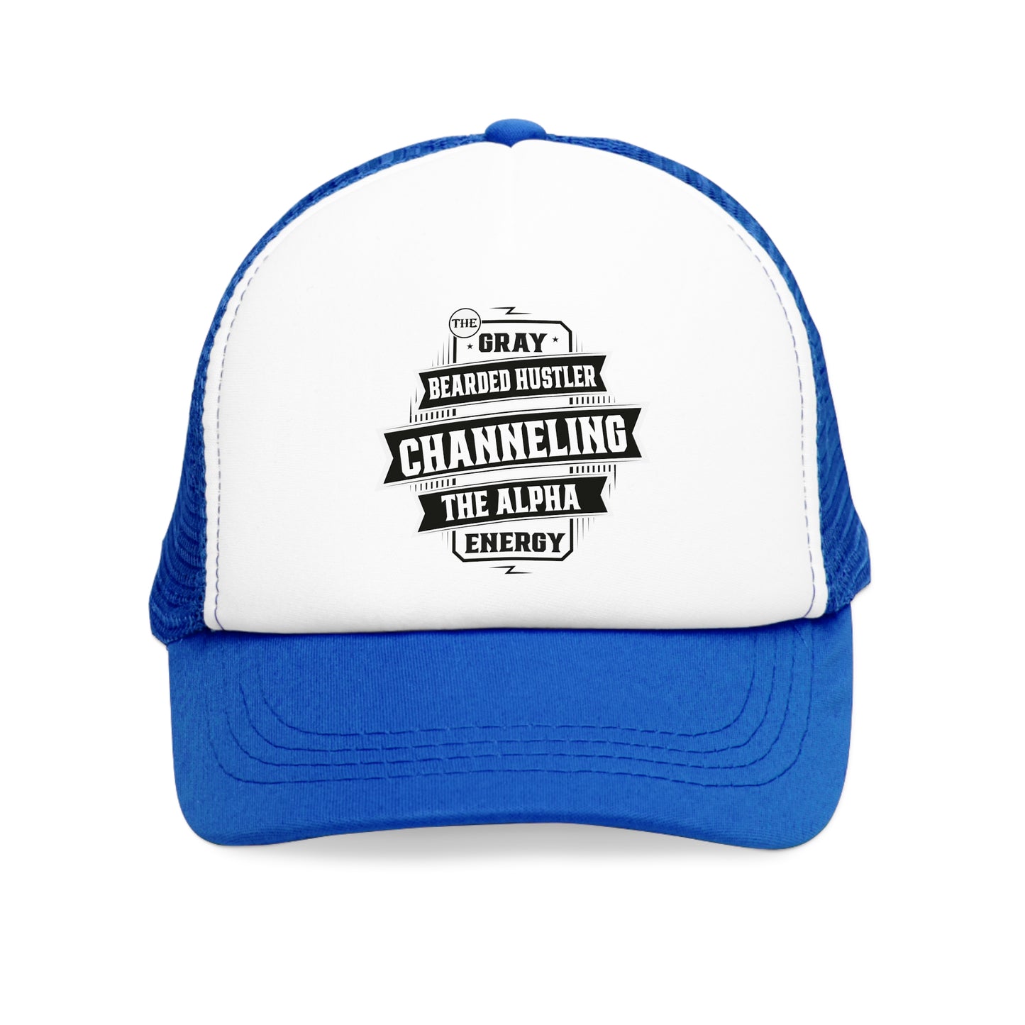 Bearded Hustler Mesh Cap - Channeling The Alpha Energy