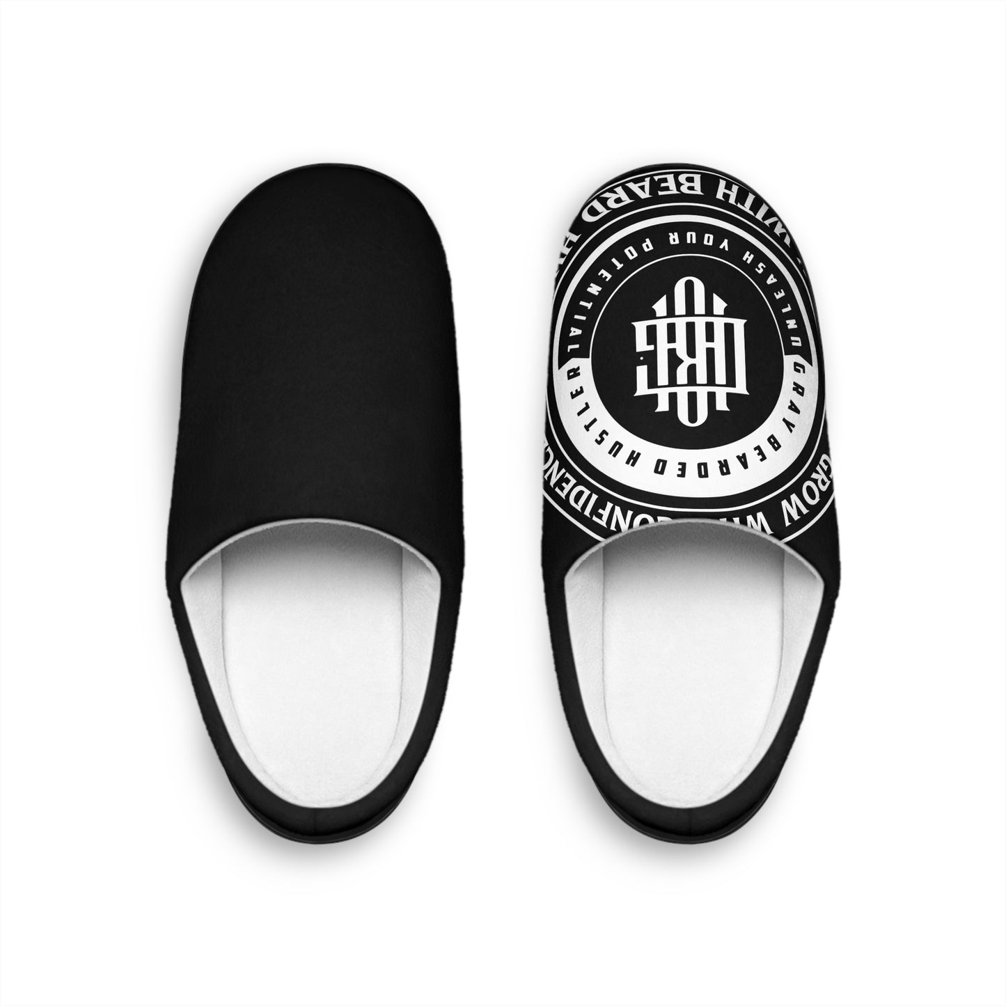 Gray Bearded HustlerMen's Indoor Slippers