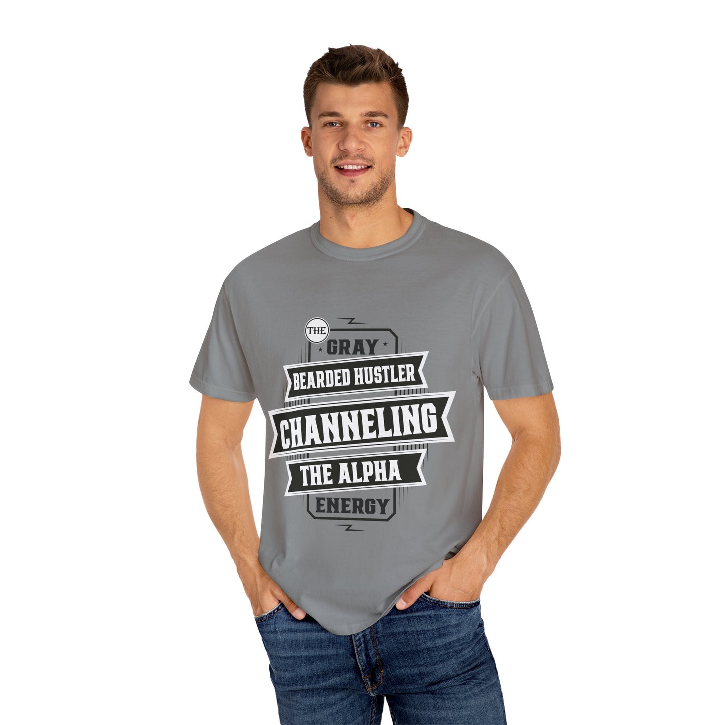 Gray Bearded HustlerGarment-Dyed T-shirt