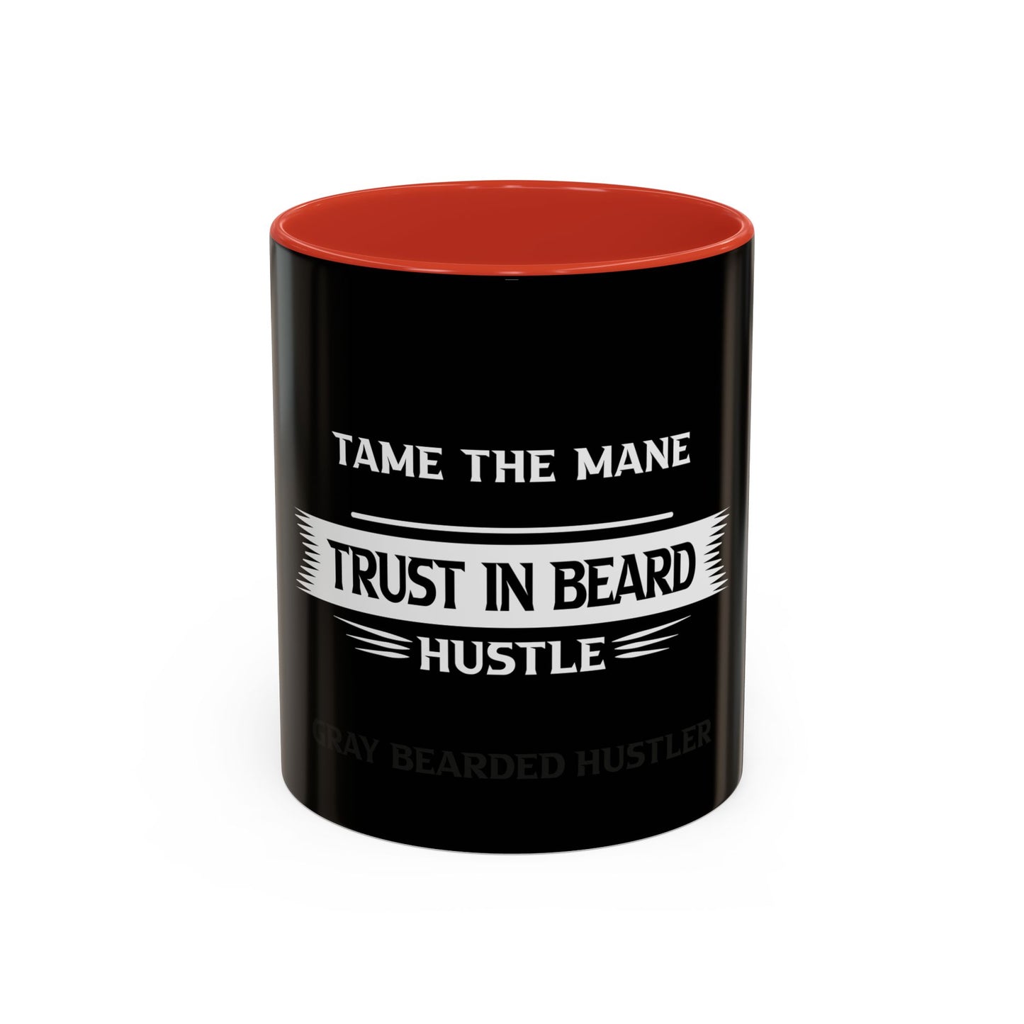 Gray Bearded Hustler Accent Coffee Mug (11, 15oz)