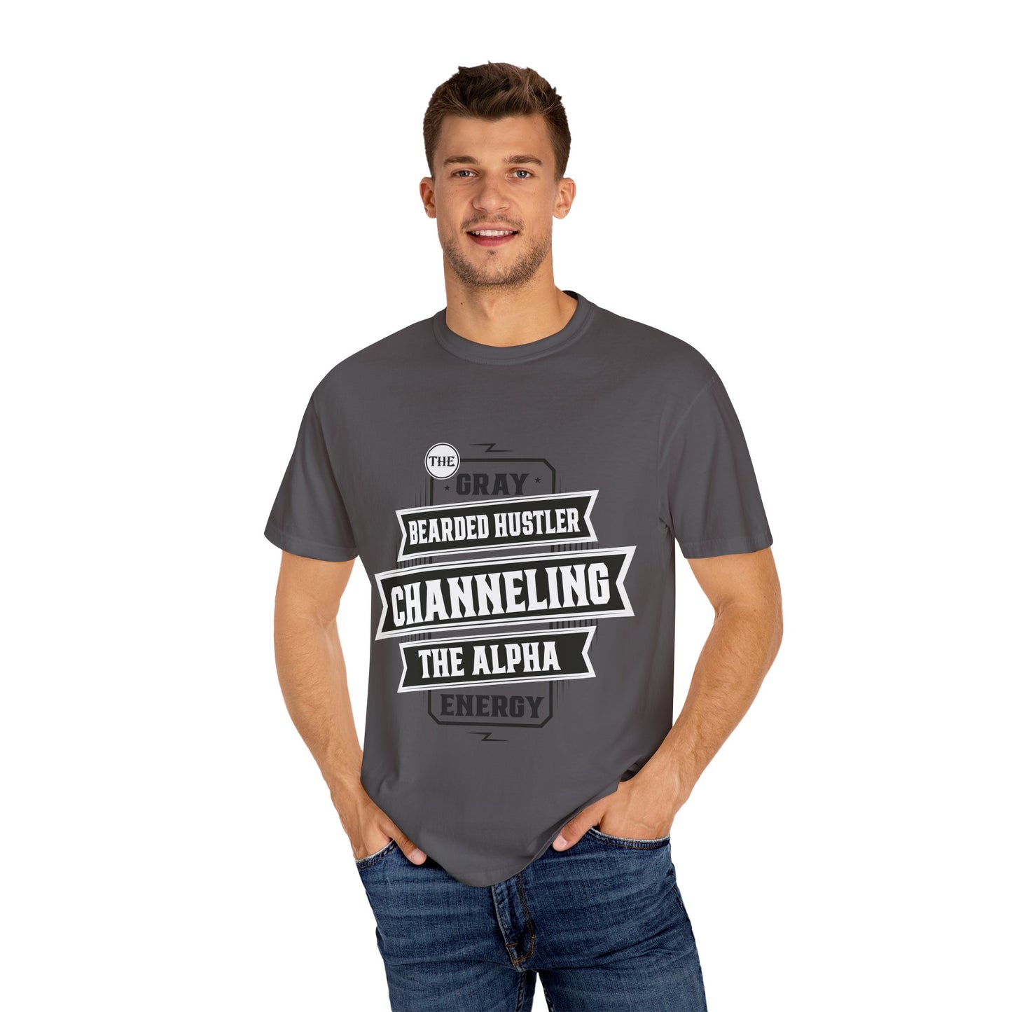 Gray Bearded HustlerGarment-Dyed T-shirt
