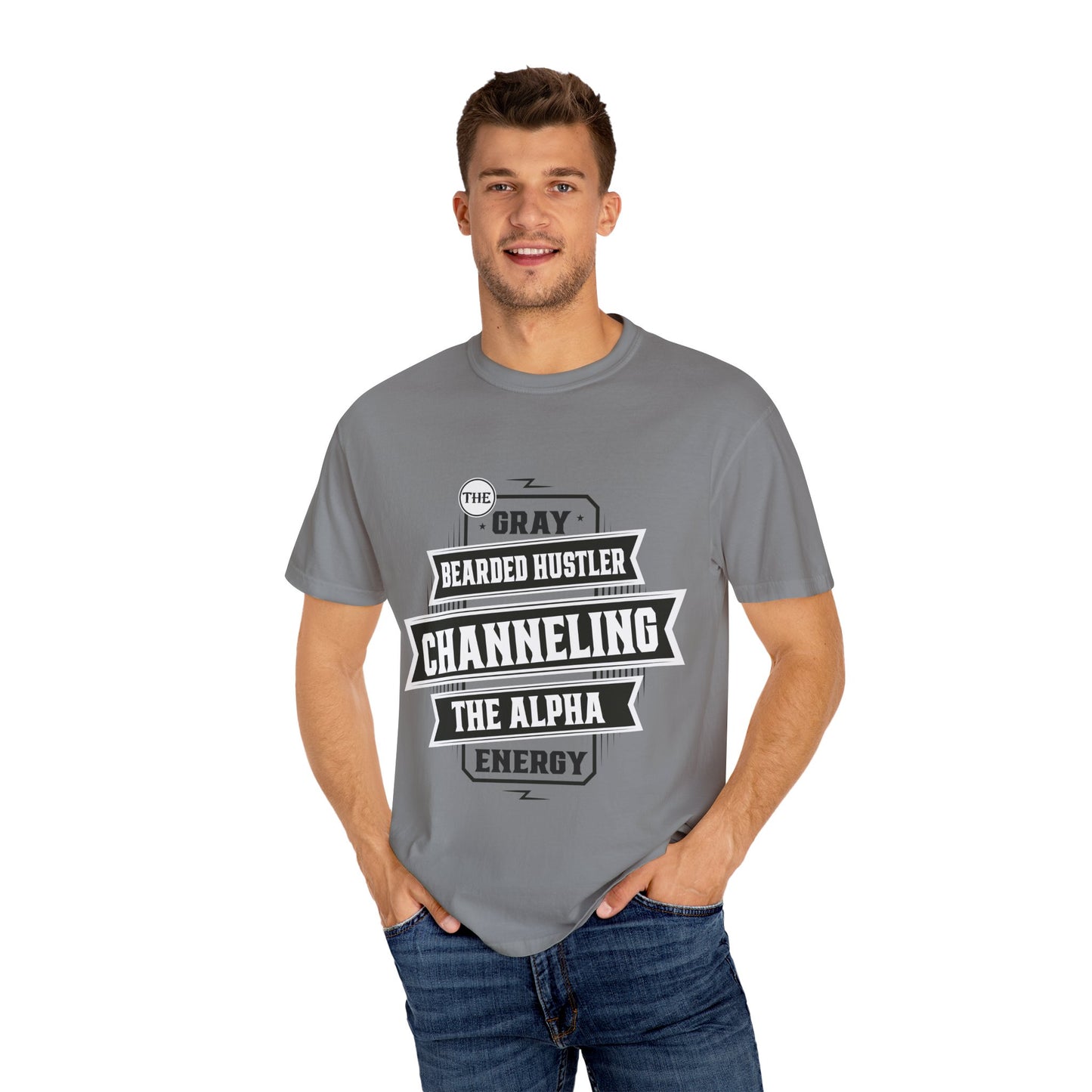 Gray Bearded HustlerGarment-Dyed T-shirt
