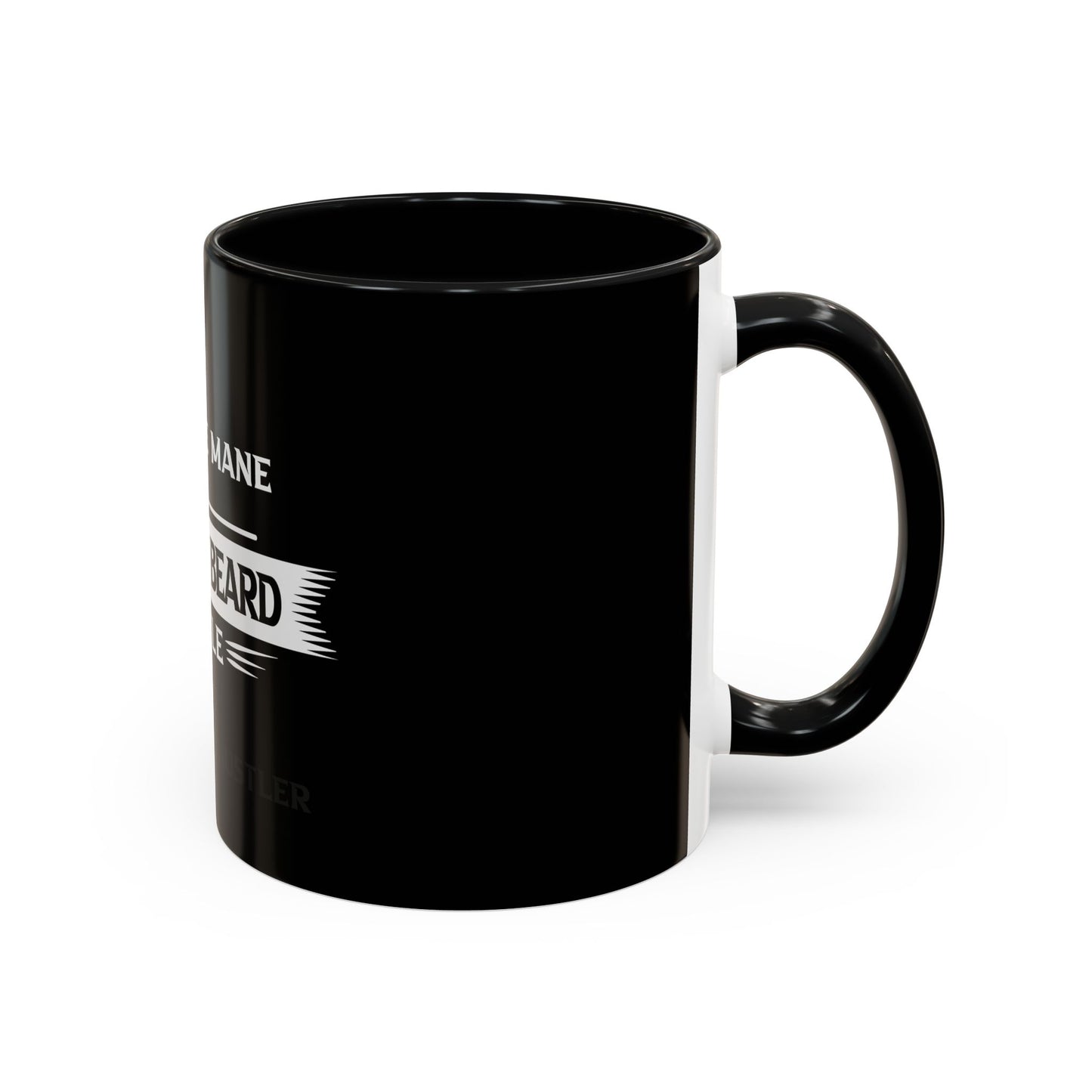 Gray Bearded Hustler Accent Coffee Mug (11, 15oz)