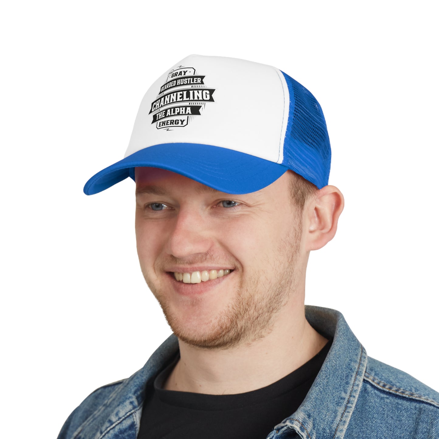 Bearded Hustler Mesh Cap - Channeling The Alpha Energy