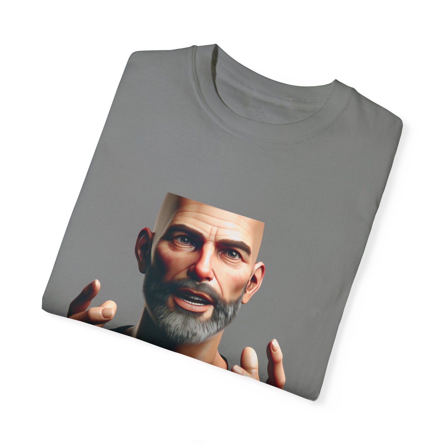 Gray Bearded Hustler Movement  Garment-Dyed T-shirt