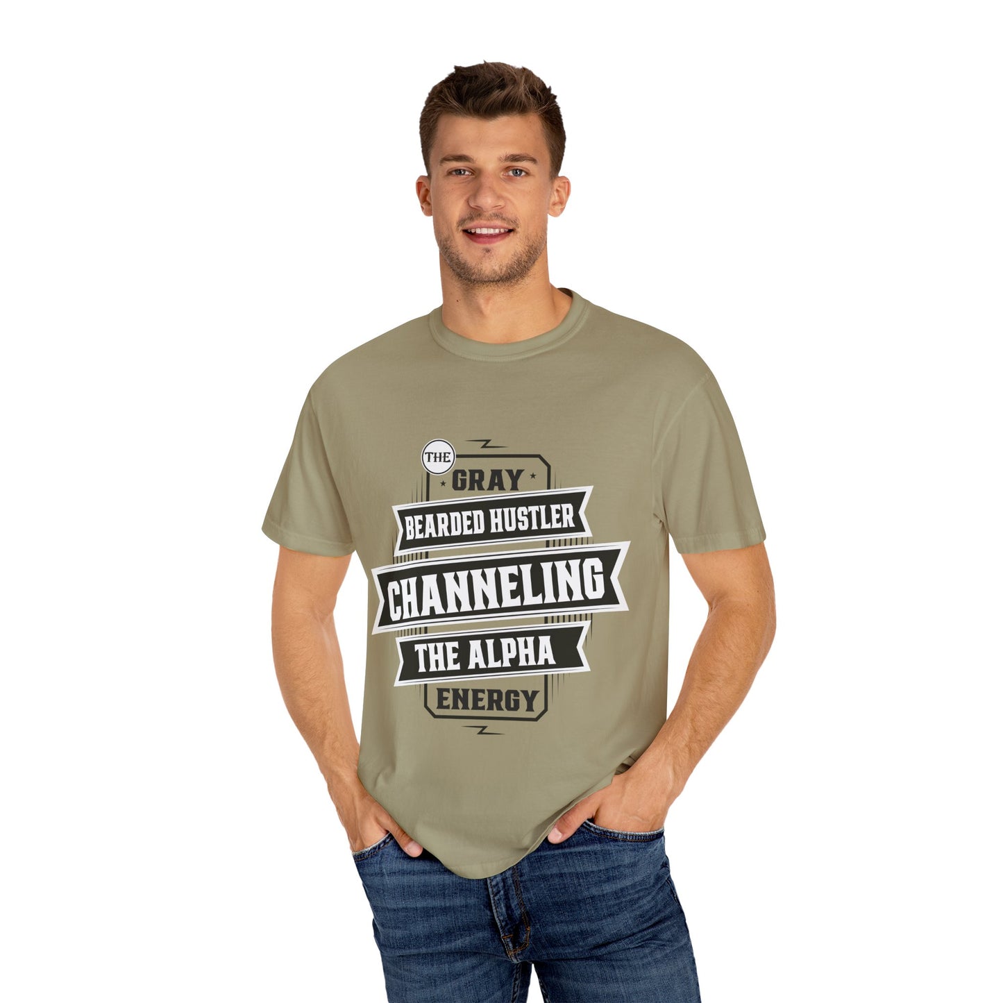 Gray Bearded HustlerGarment-Dyed T-shirt