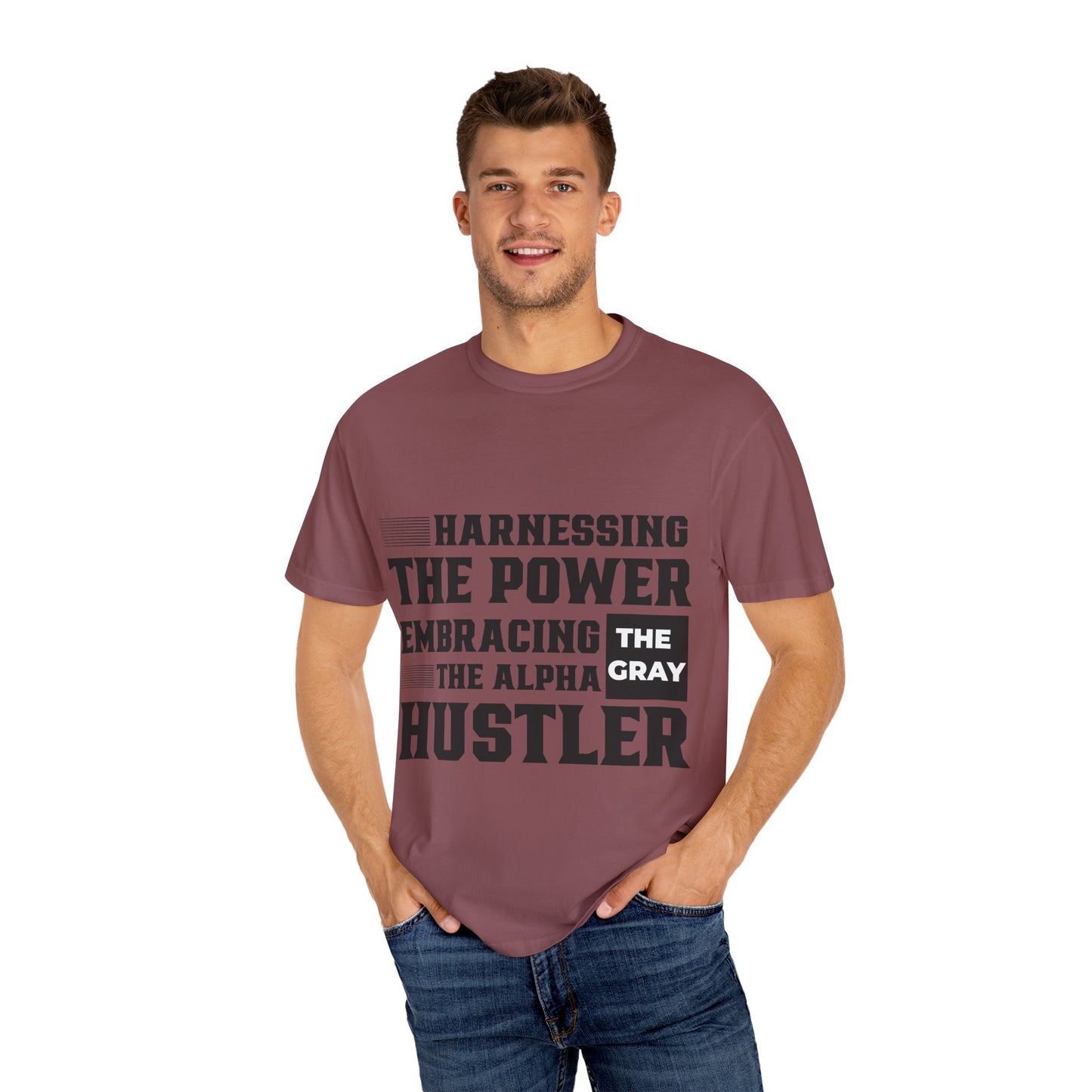 Gray Bearded Hustler Garment-Dyed T-shirt