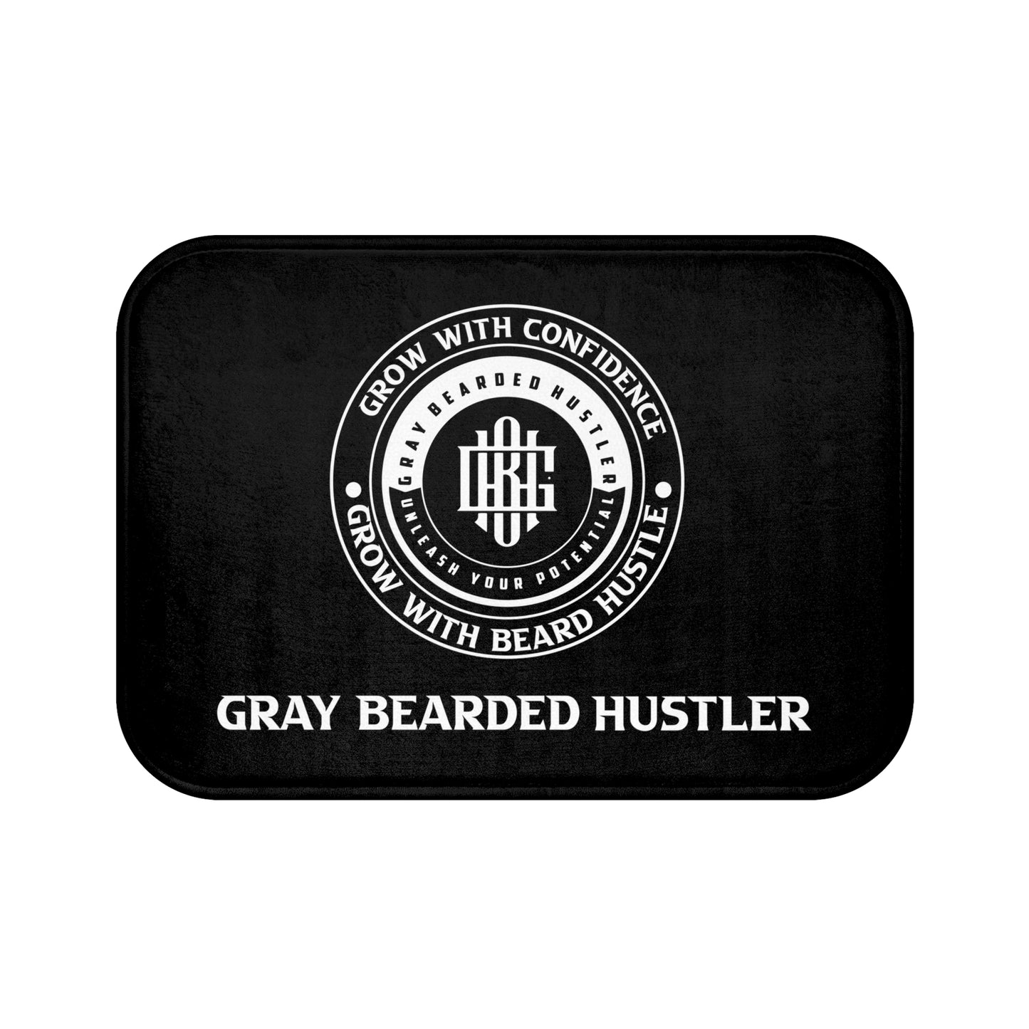 Gray Bearded Hustler Bath Mat