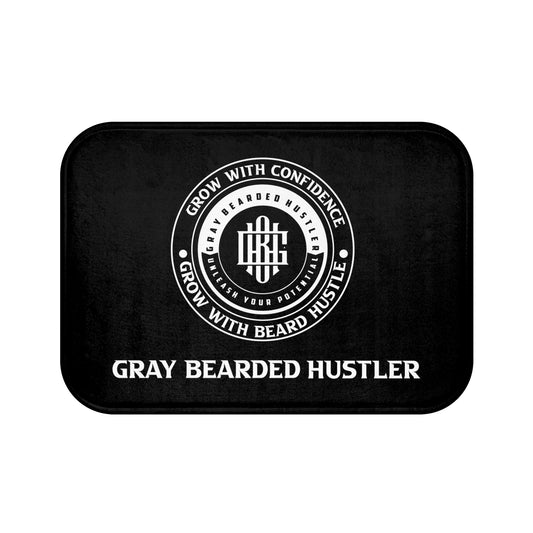 Gray Bearded Hustler Bath Mat