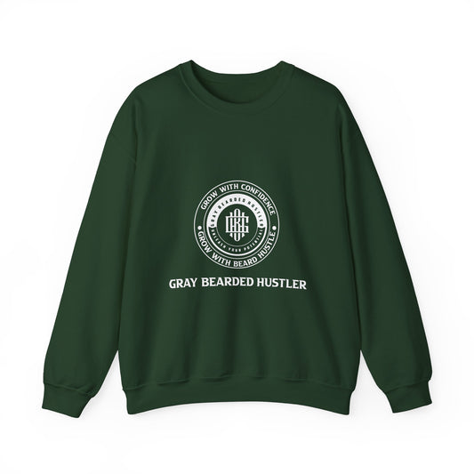 Gray Bearded Hustler Heavy Crewneck Sweatshirt