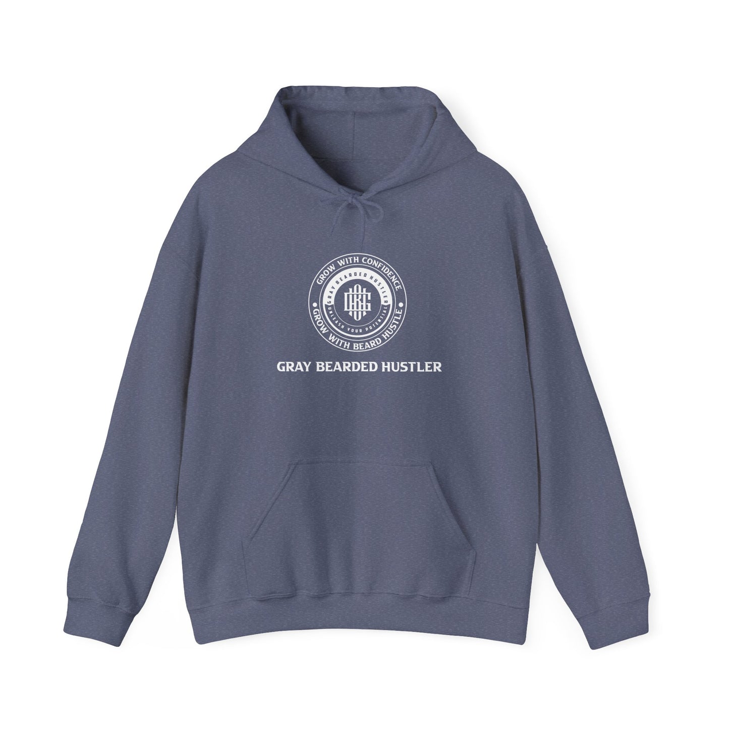 Gray Bearded Hustler Heavy Blend™ Hooded Sweatshirt