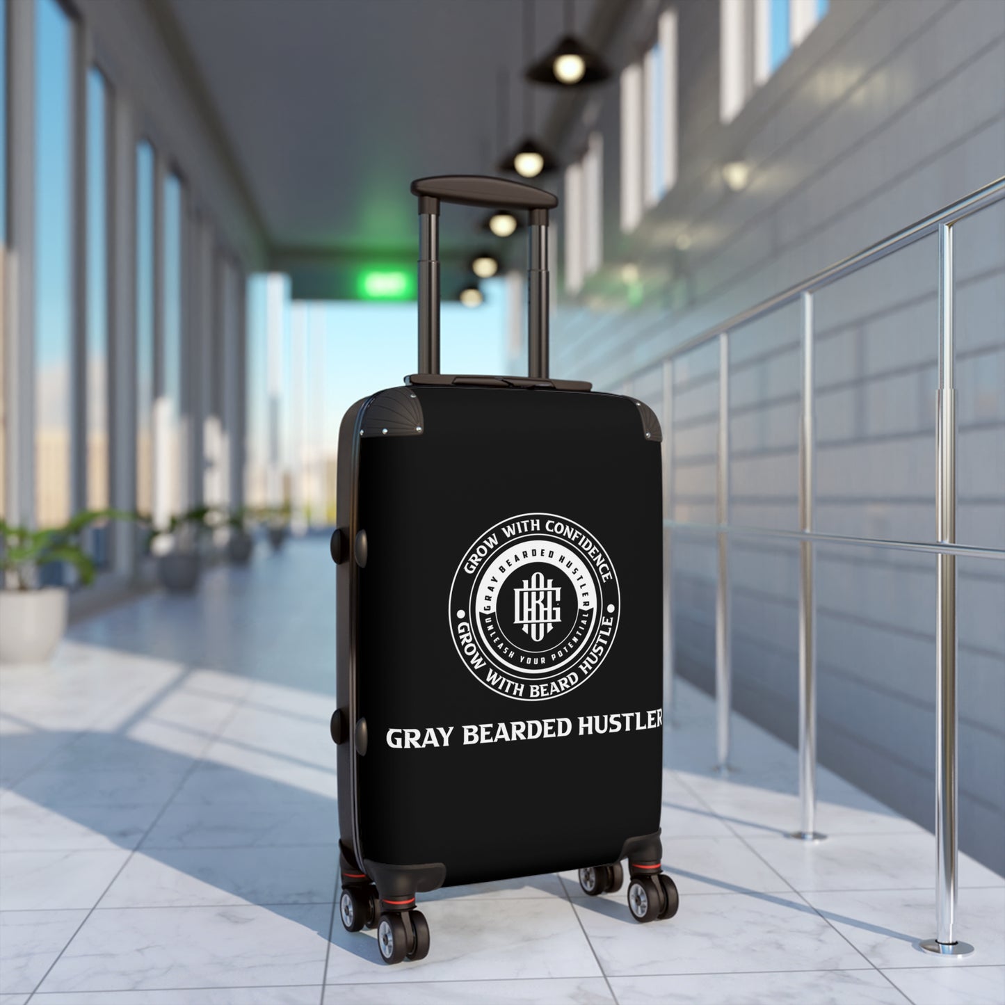 Gray Bearded Hustler Suitcase