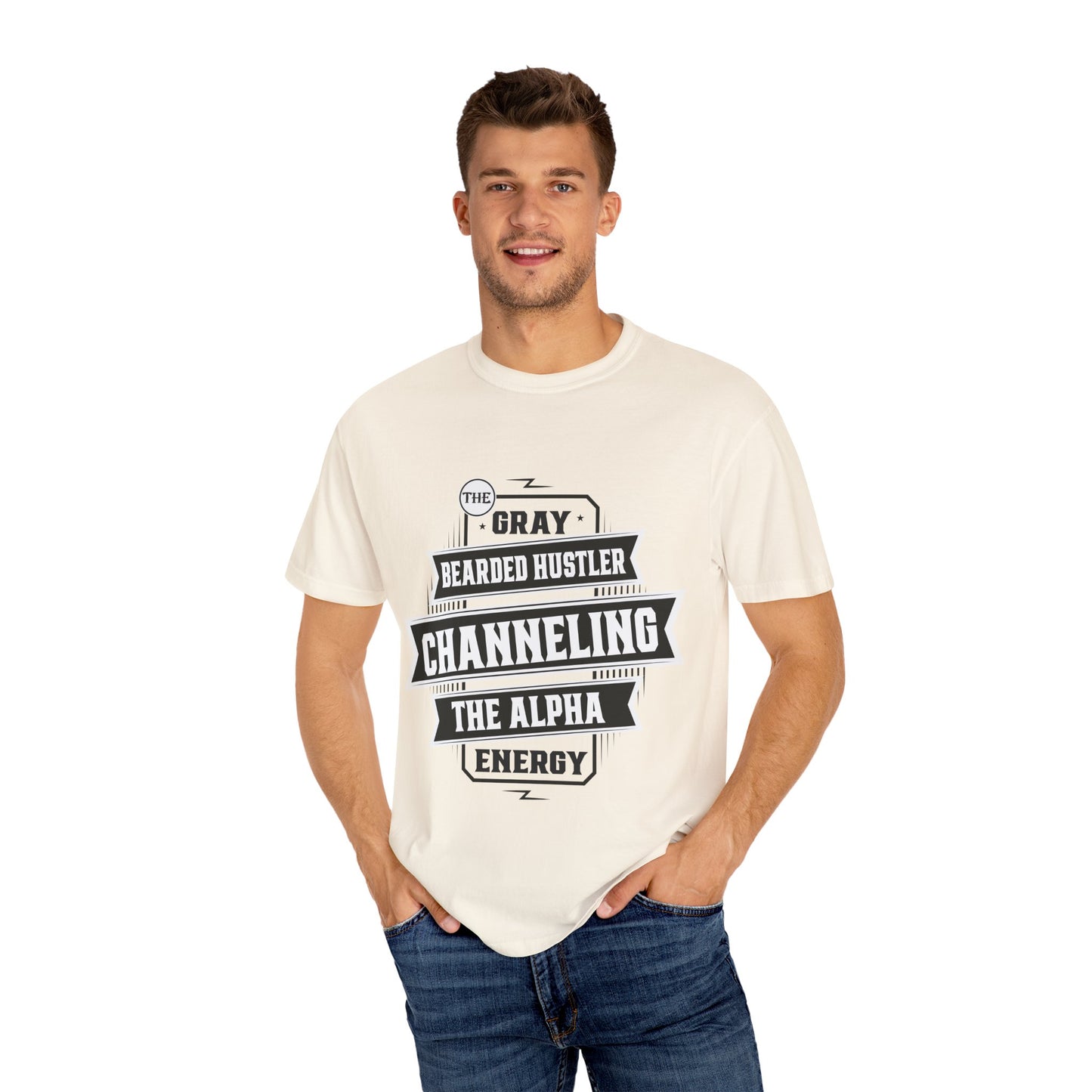 Gray Bearded HustlerGarment-Dyed T-shirt