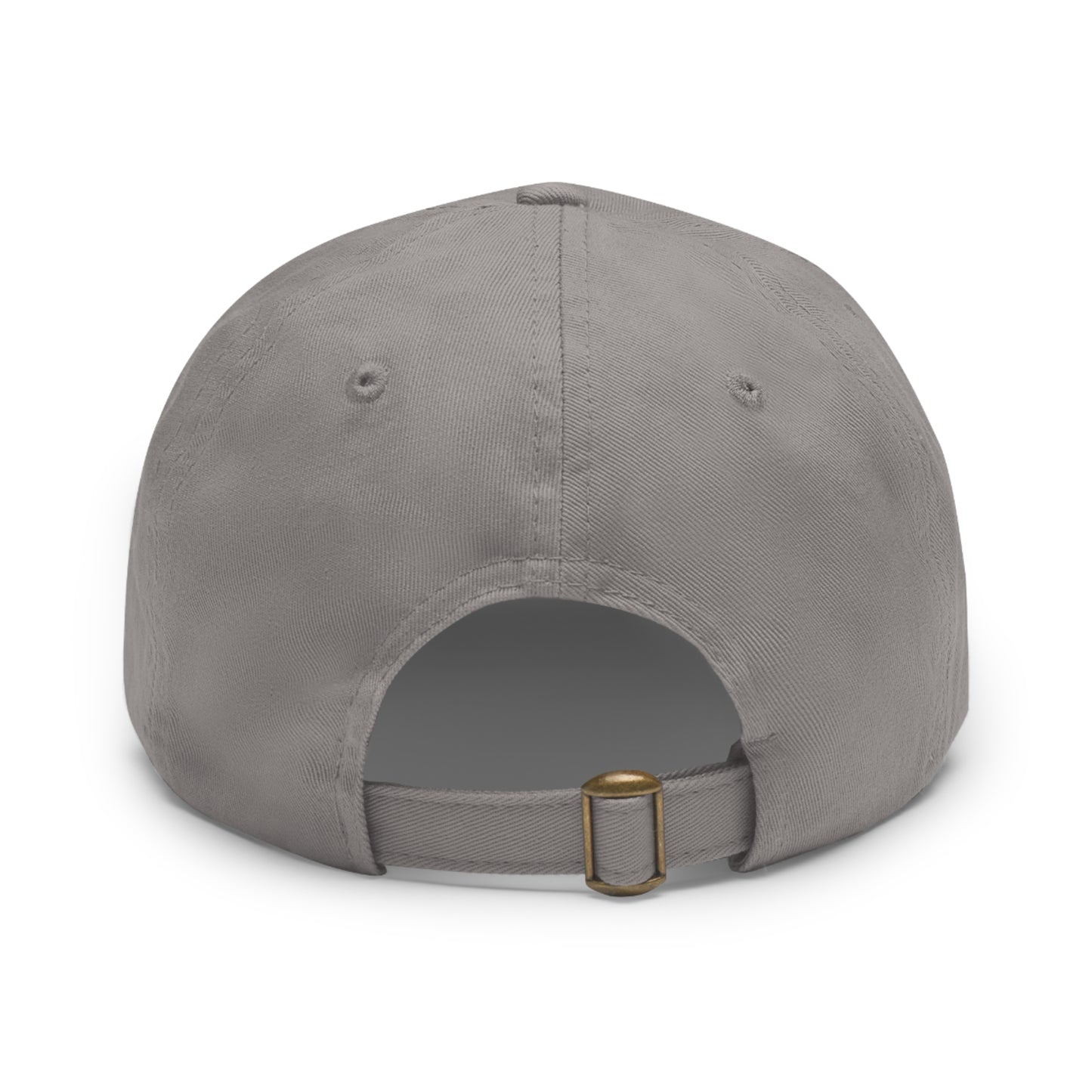Gray Bearded Hustler Stylish Dad Hat with Leather Patch - Perfect Gift for Dads & Casual Outings