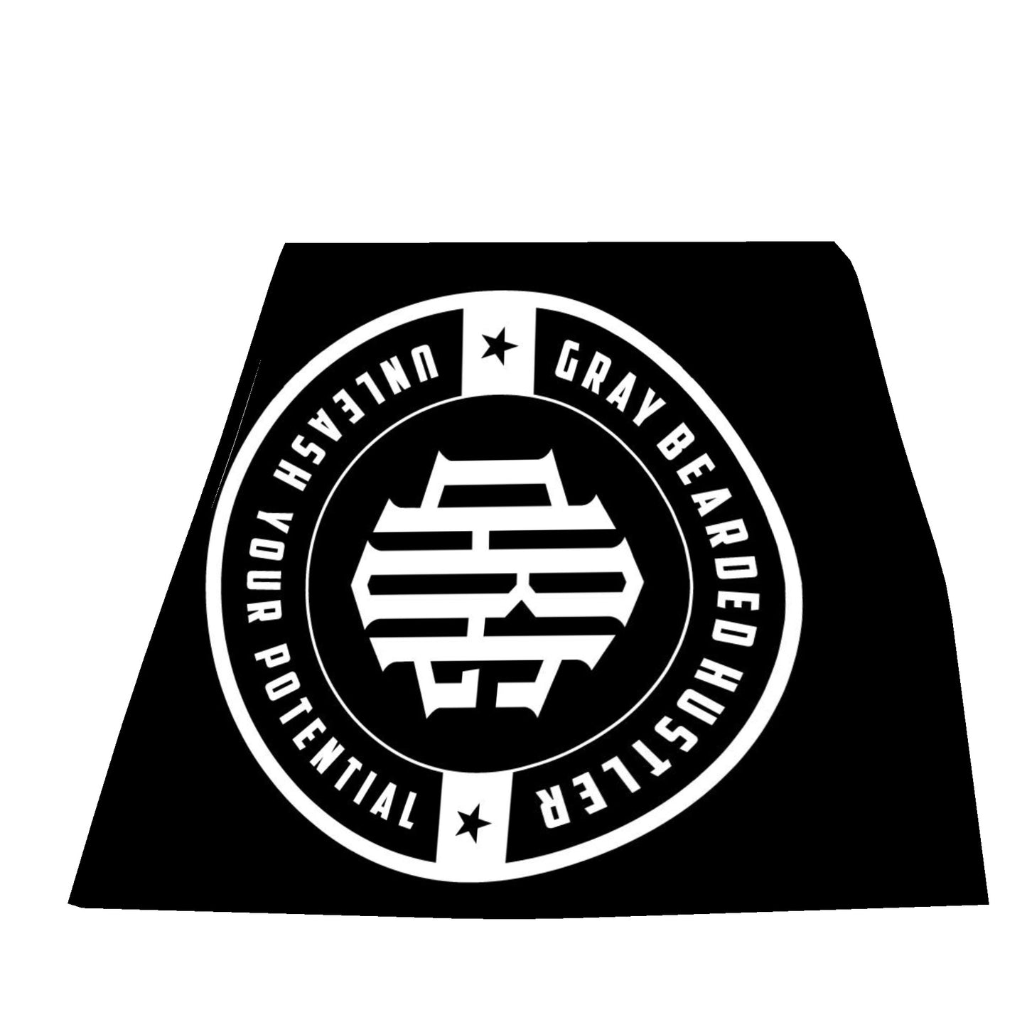 Gray Bearded Hustler Horizontal Flannel Breathable Blanket 4 Sizes