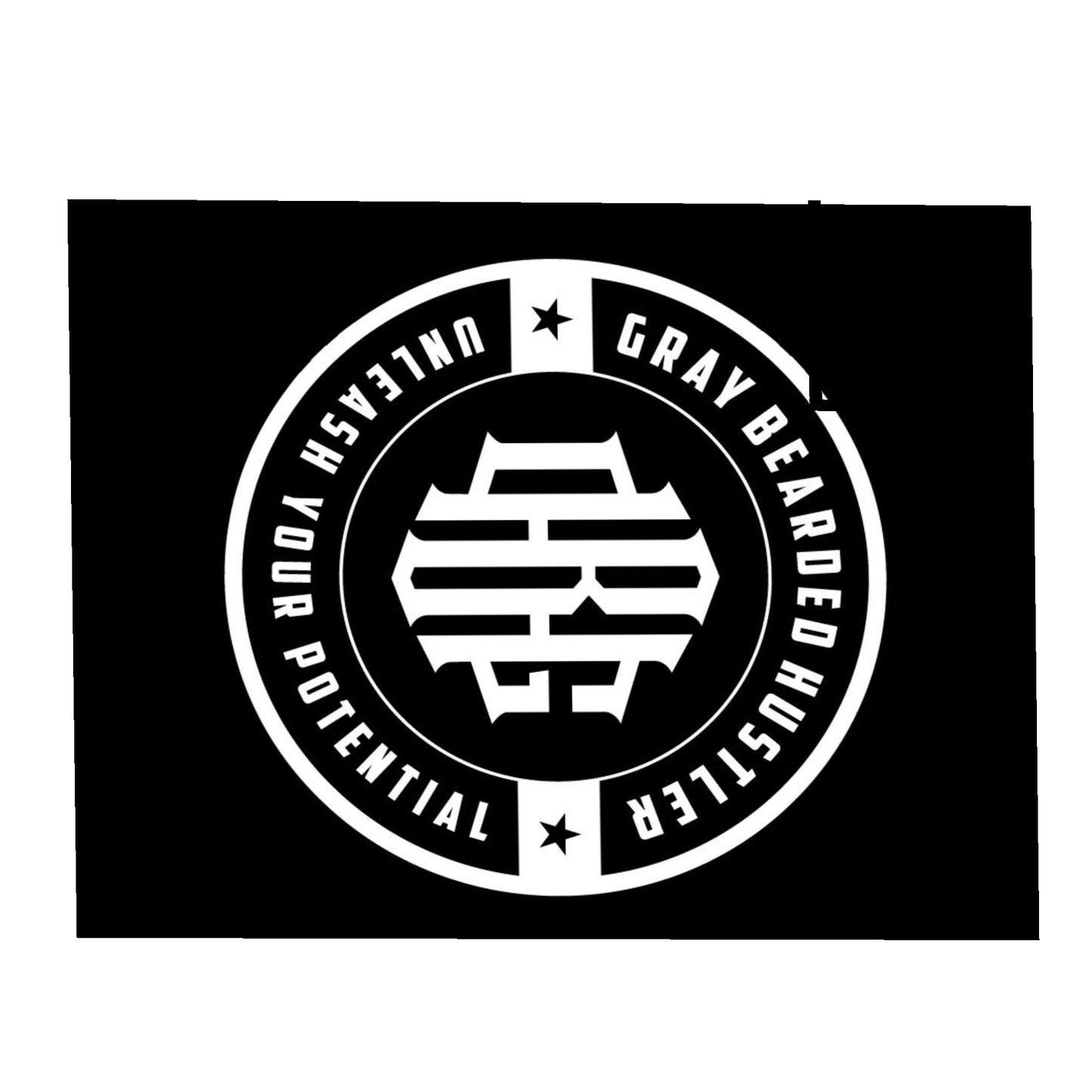 Gray Bearded Hustler Horizontal Flannel Breathable Blanket 4 Sizes