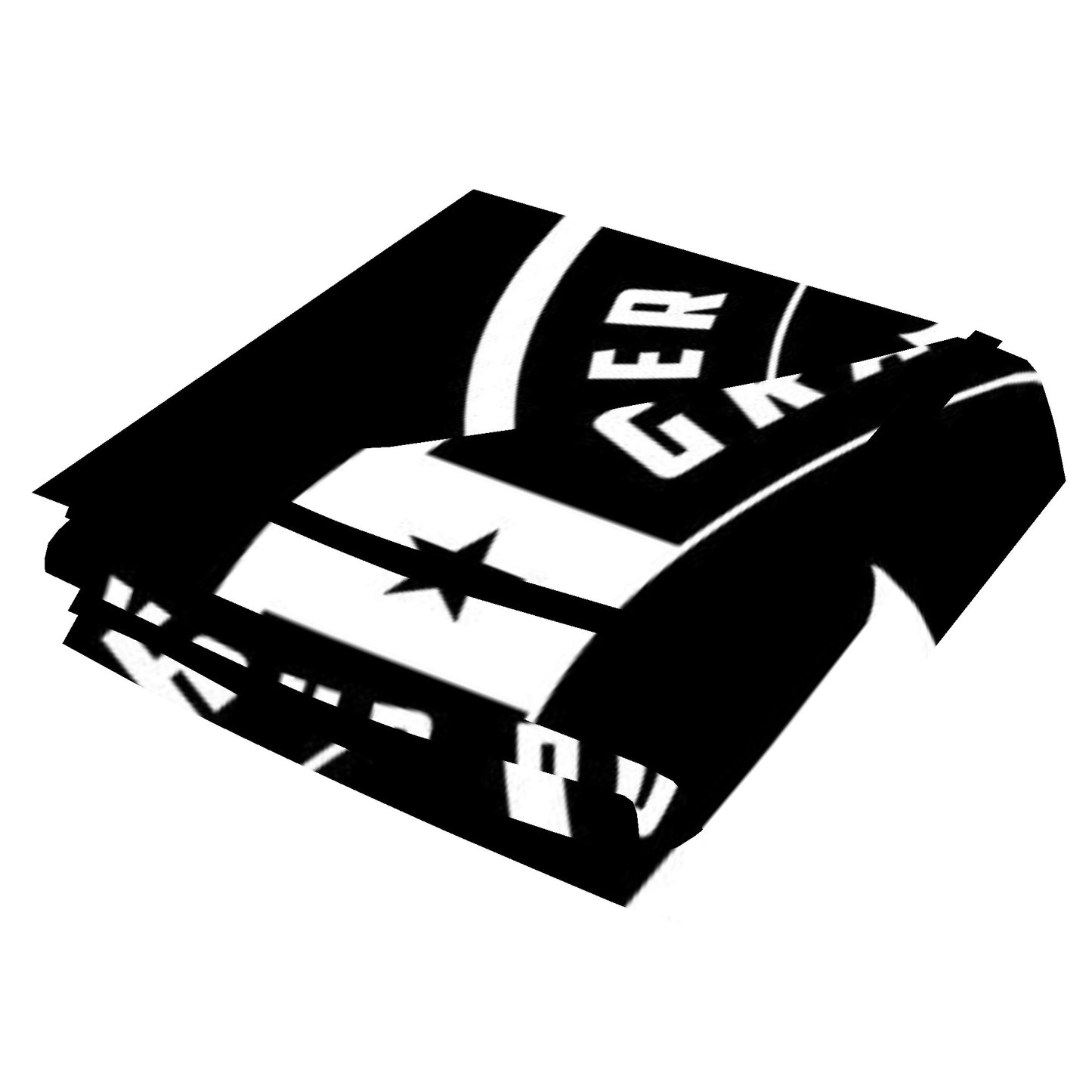 Gray Bearded Hustler Horizontal Flannel Breathable Blanket 4 Sizes