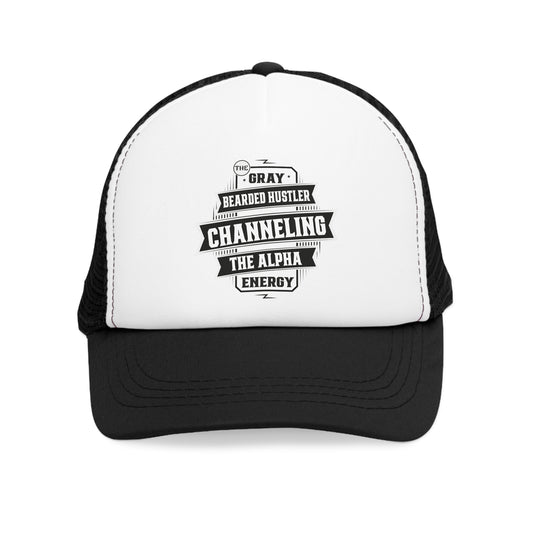 Bearded Hustler Mesh Cap - Channeling The Alpha Energy