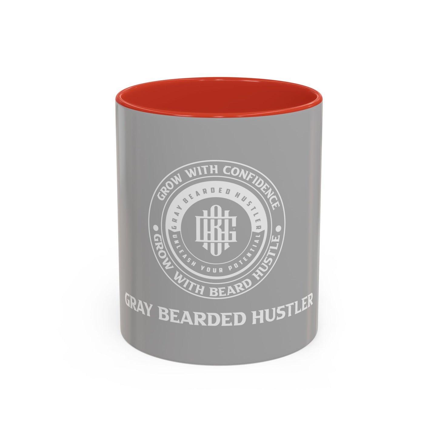 Gray Bearded Hustler Accent Coffee Mug (11, 15oz)