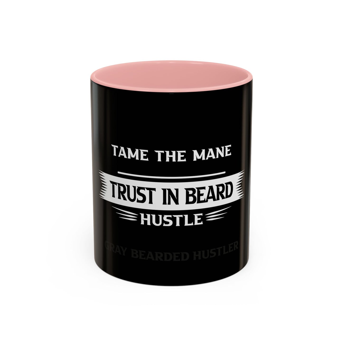 Gray Bearded Hustler Accent Coffee Mug (11, 15oz)