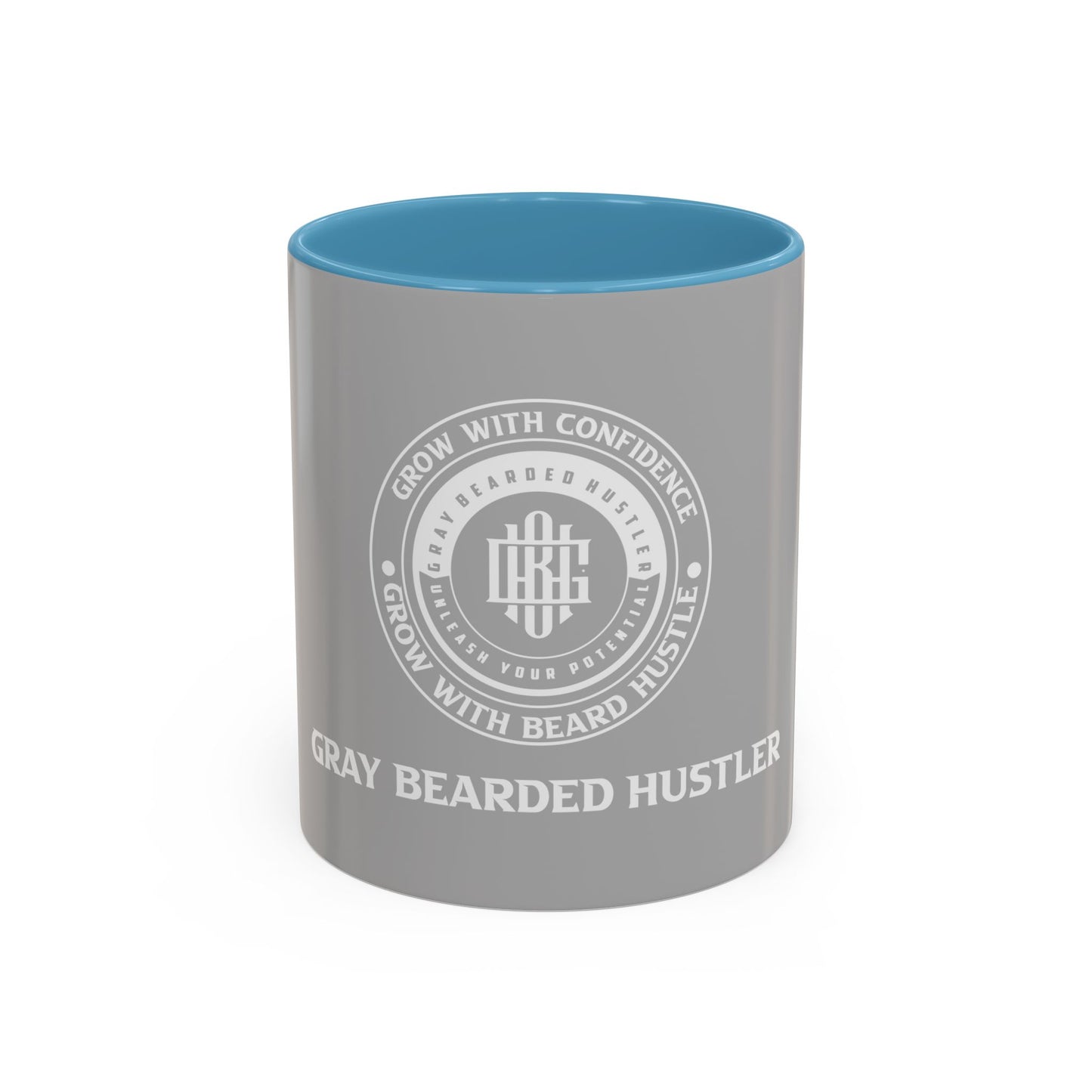 Gray Bearded Hustler Accent Coffee Mug (11, 15oz)