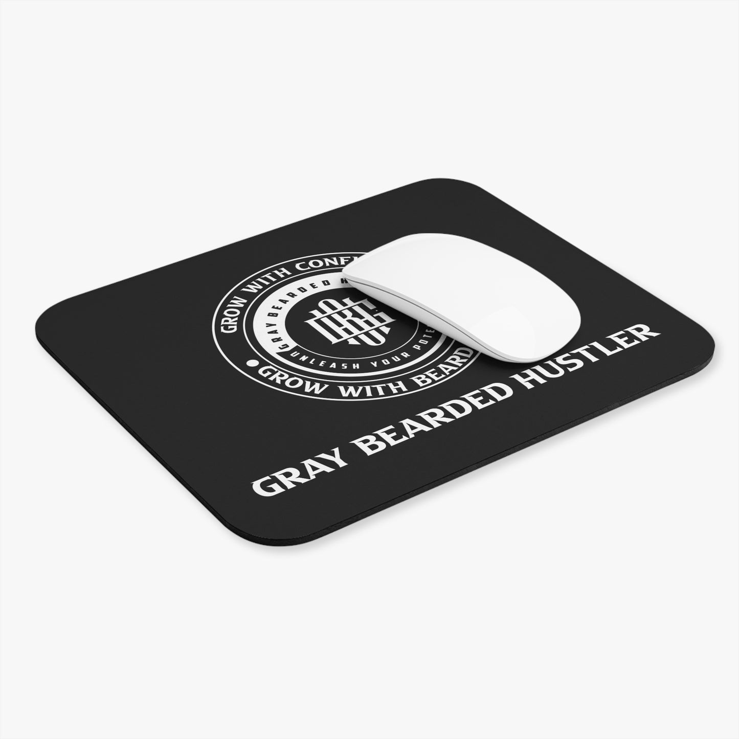 Gray Bearded Hustler Mouse Pad (Rectangle)