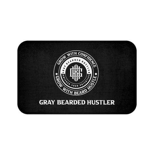 Gray Bearded Hustler Bath Mat