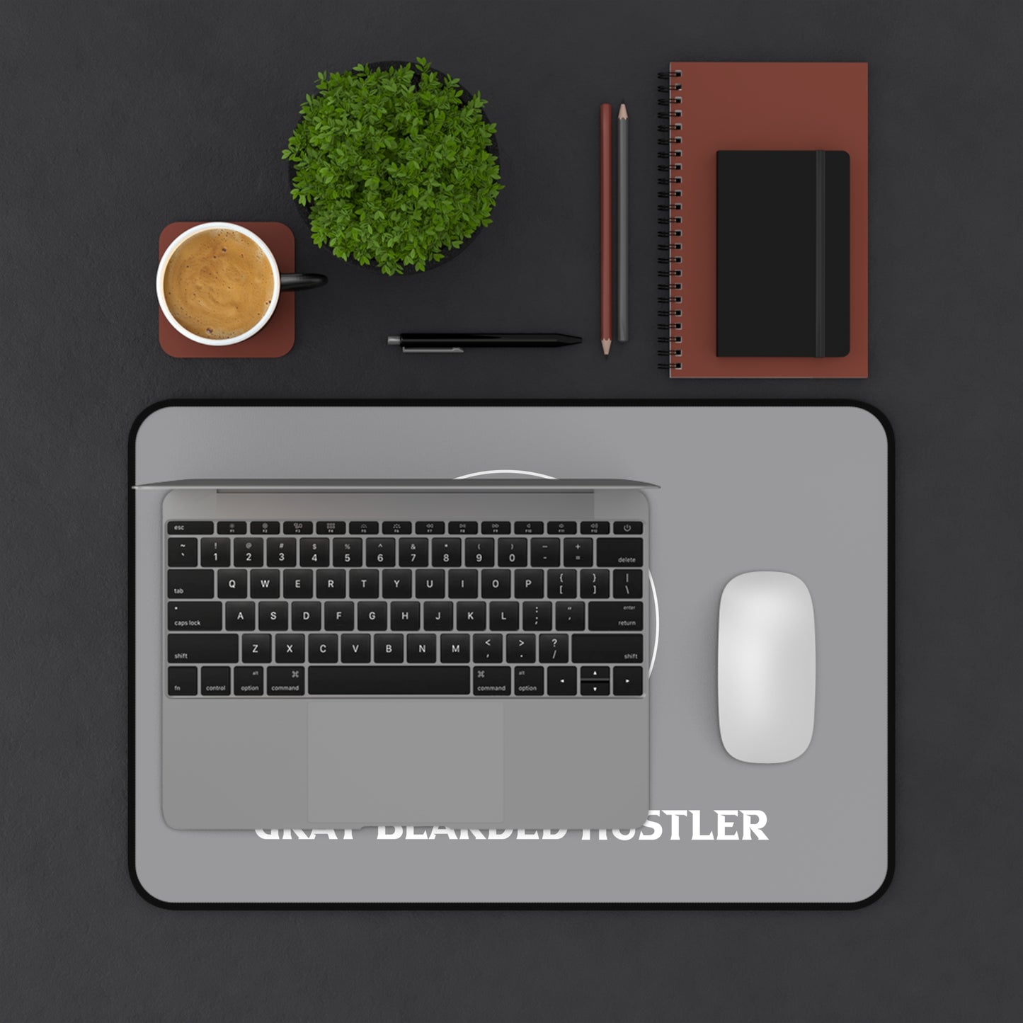 Gray Bearded Hustler Desk Mat