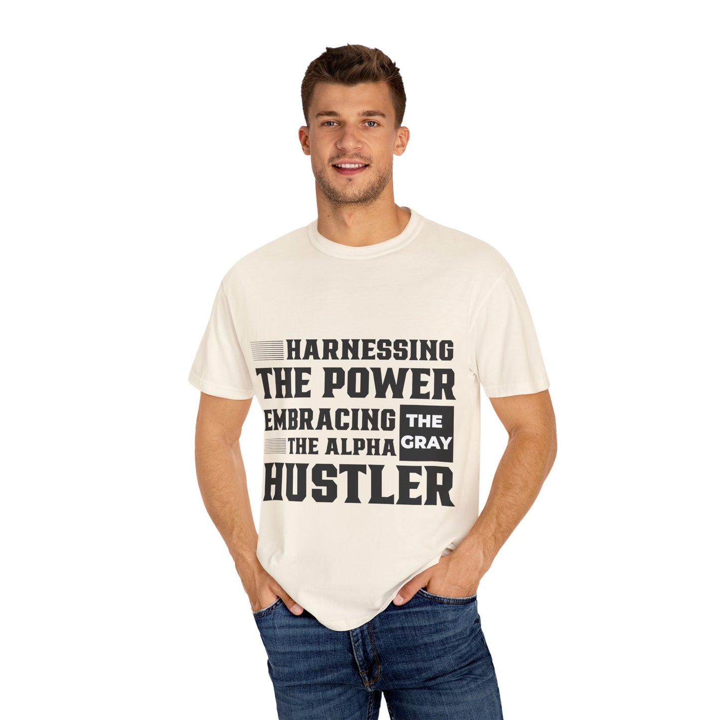 Gray Bearded Hustler Garment-Dyed T-shirt