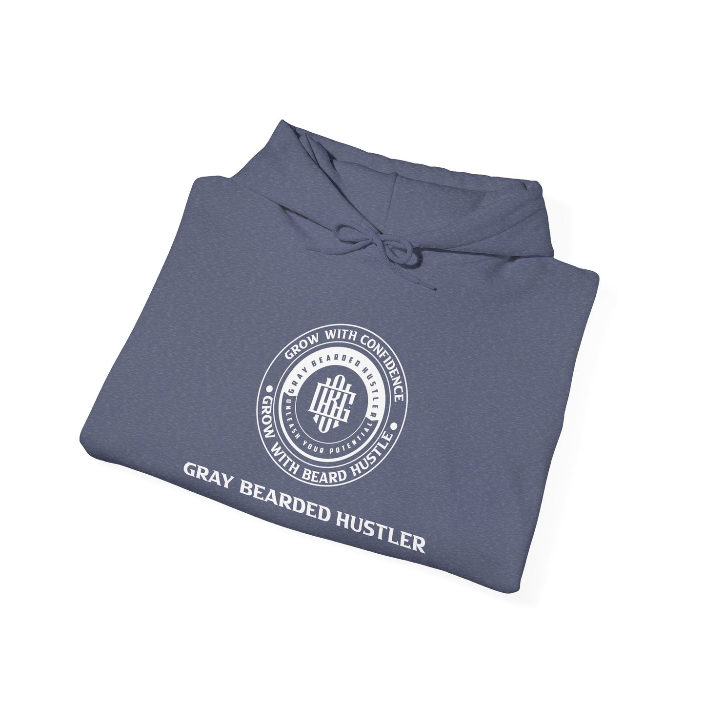 Gray Bearded Hustler Heavy Blend™ Hooded Sweatshirt