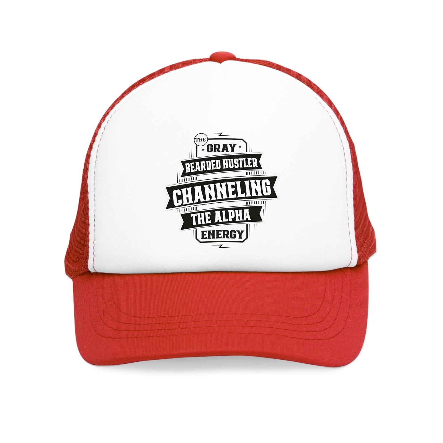 Bearded Hustler Mesh Cap - Channeling The Alpha Energy