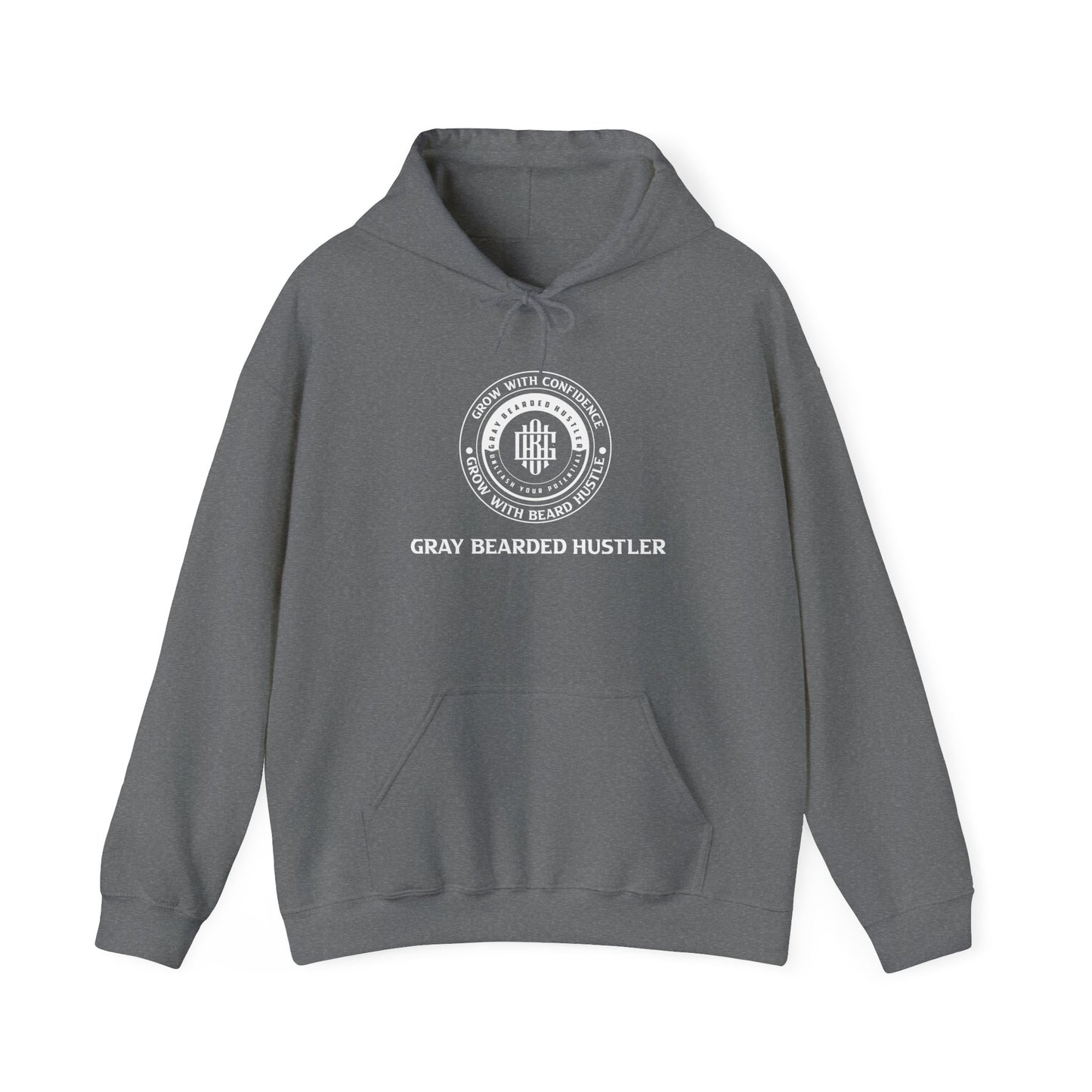 Gray Bearded Hustler Heavy Blend™ Hooded Sweatshirt