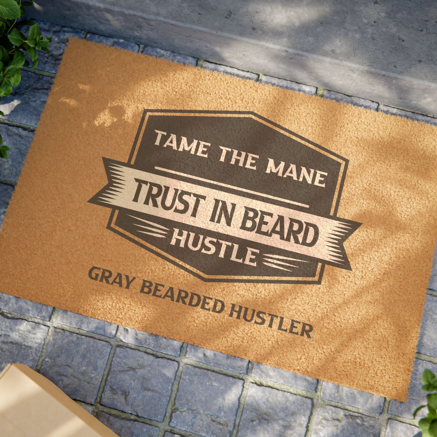 Gray Bearded Hustler Doormat