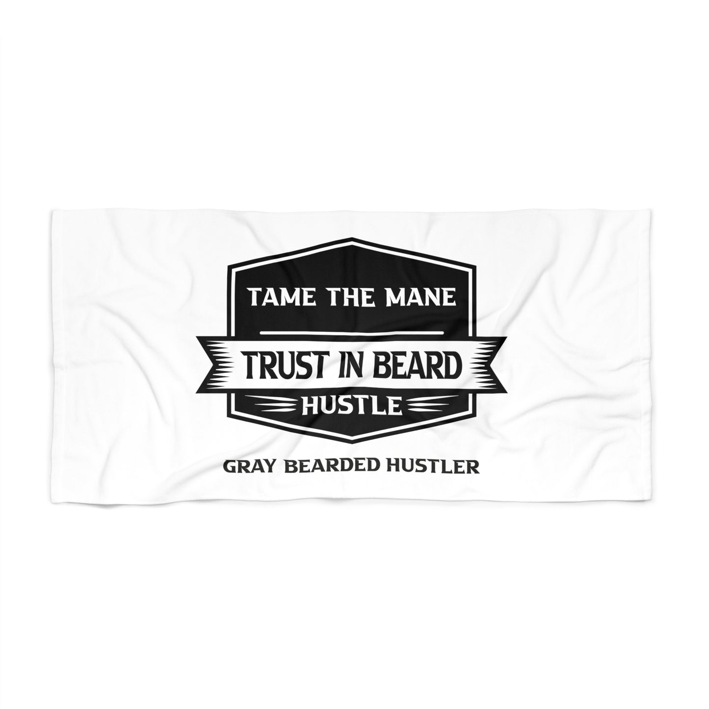 Gray Bearded Hustler Beach Towel