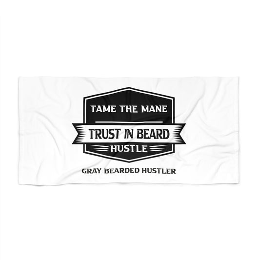 Gray Bearded Hustler Beach Towel
