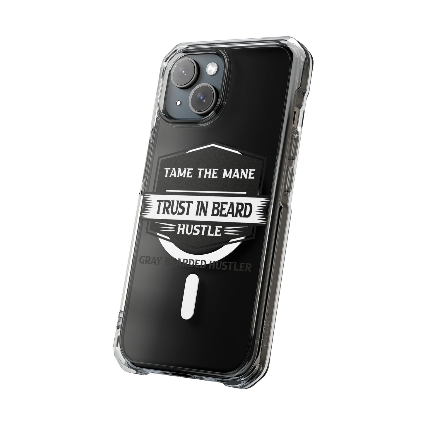 Gray Bearded Hustler Magnetic Clear Impact Cases