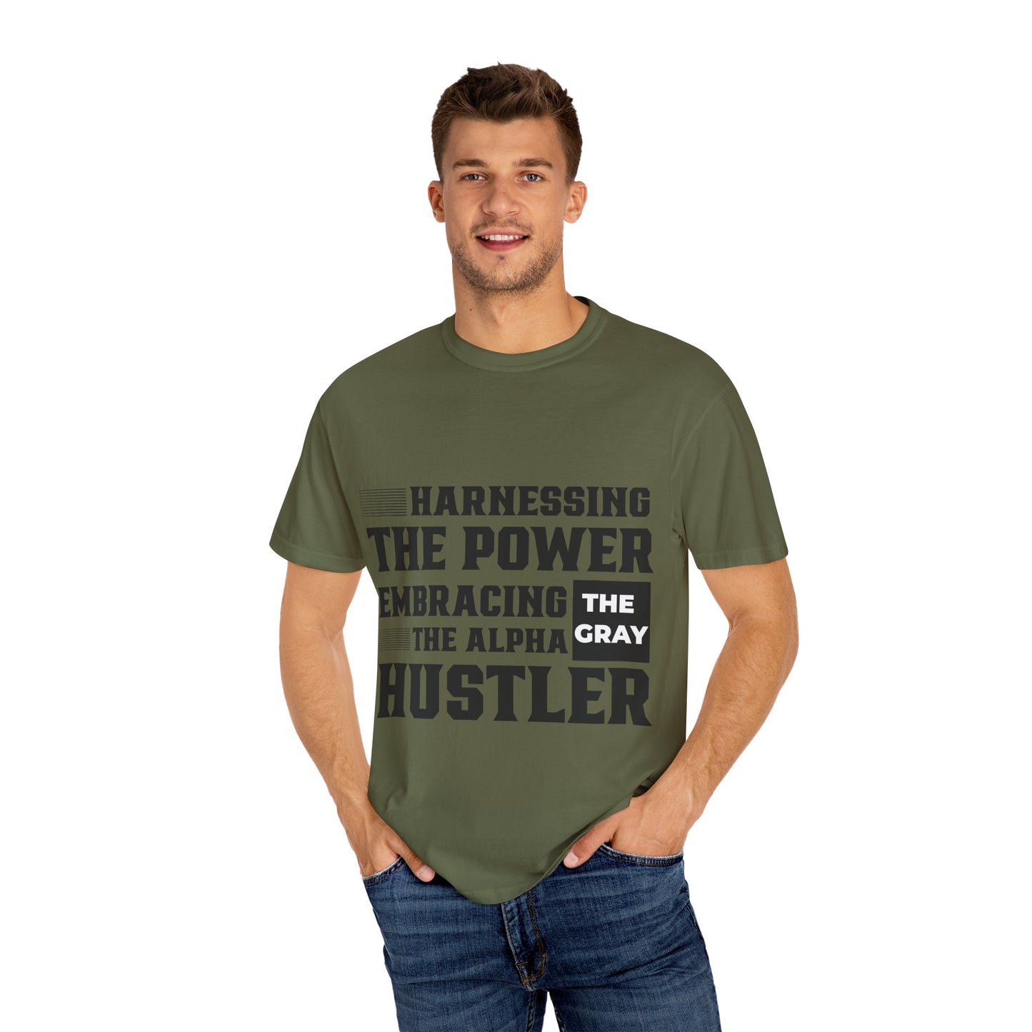 Gray Bearded Hustler Garment-Dyed T-shirt