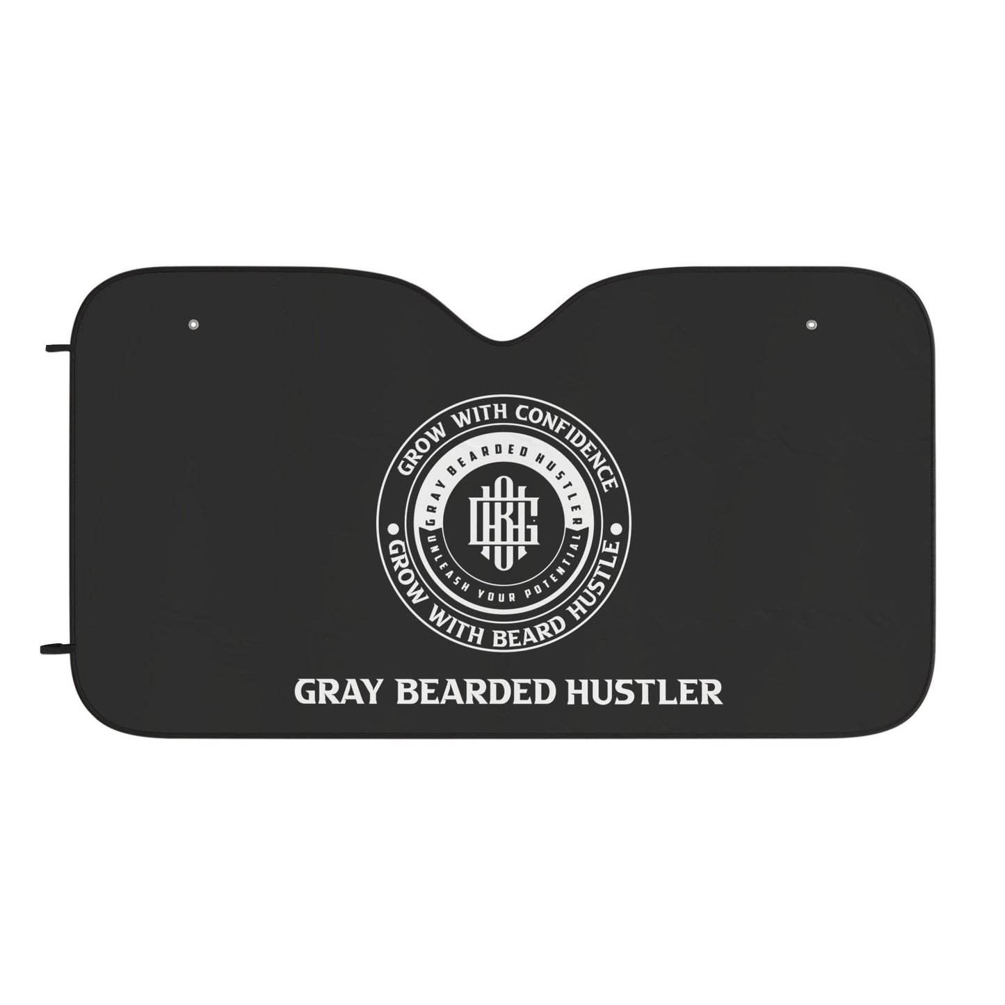 Gray Bearded Hustler Car Sun Shades