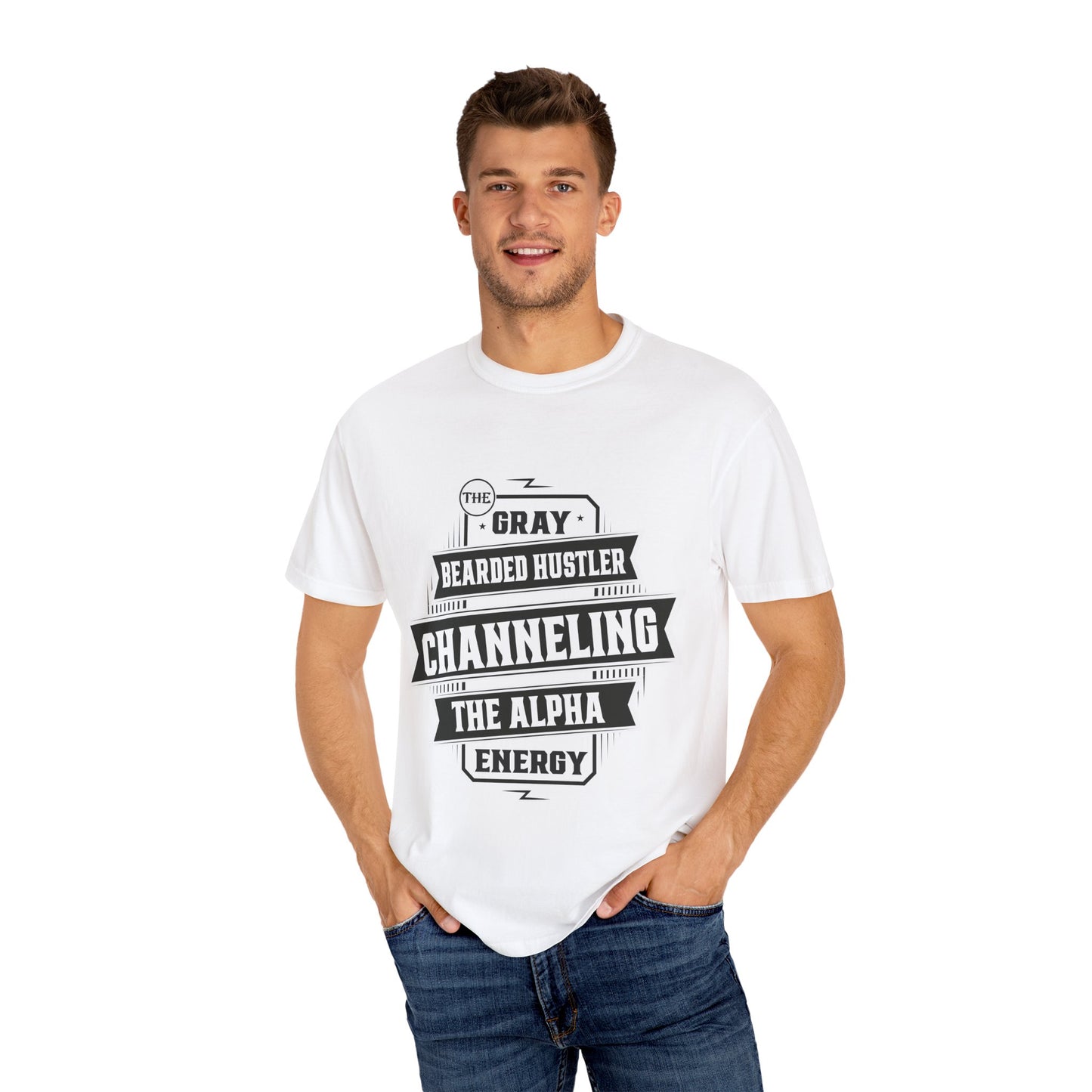 Gray Bearded HustlerGarment-Dyed T-shirt