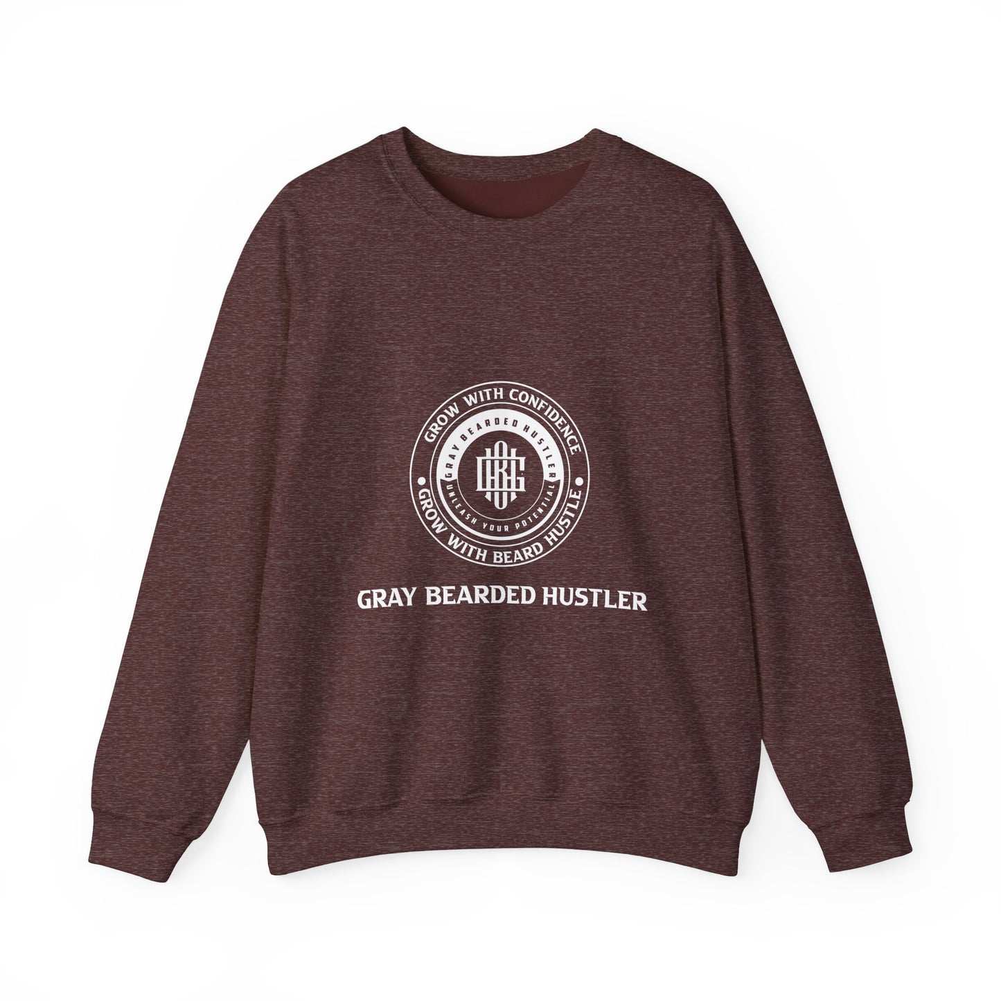 Gray Bearded Hustler Heavy Crewneck Sweatshirt