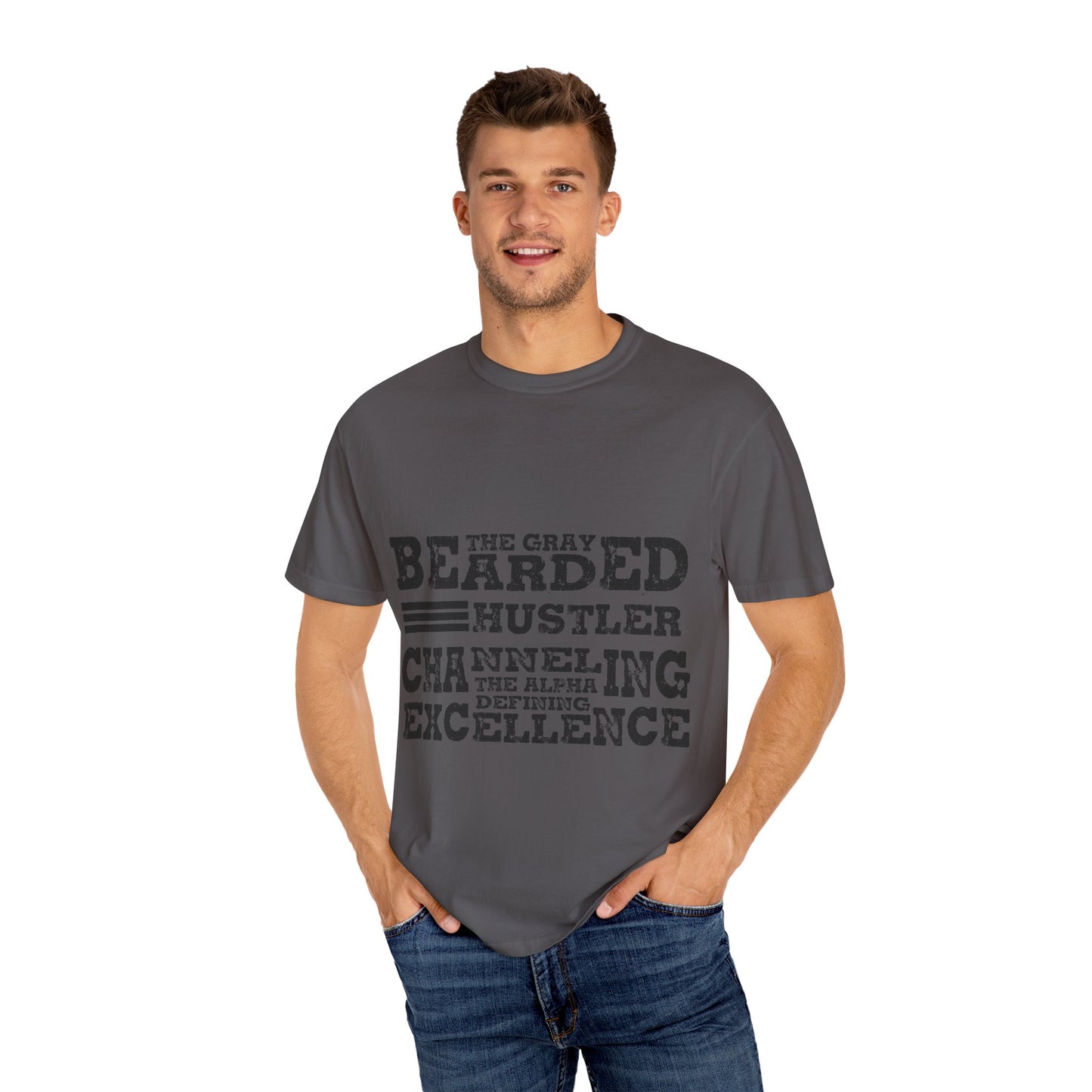 Gray Bearded Hustler Garment-Dyed T-shirt