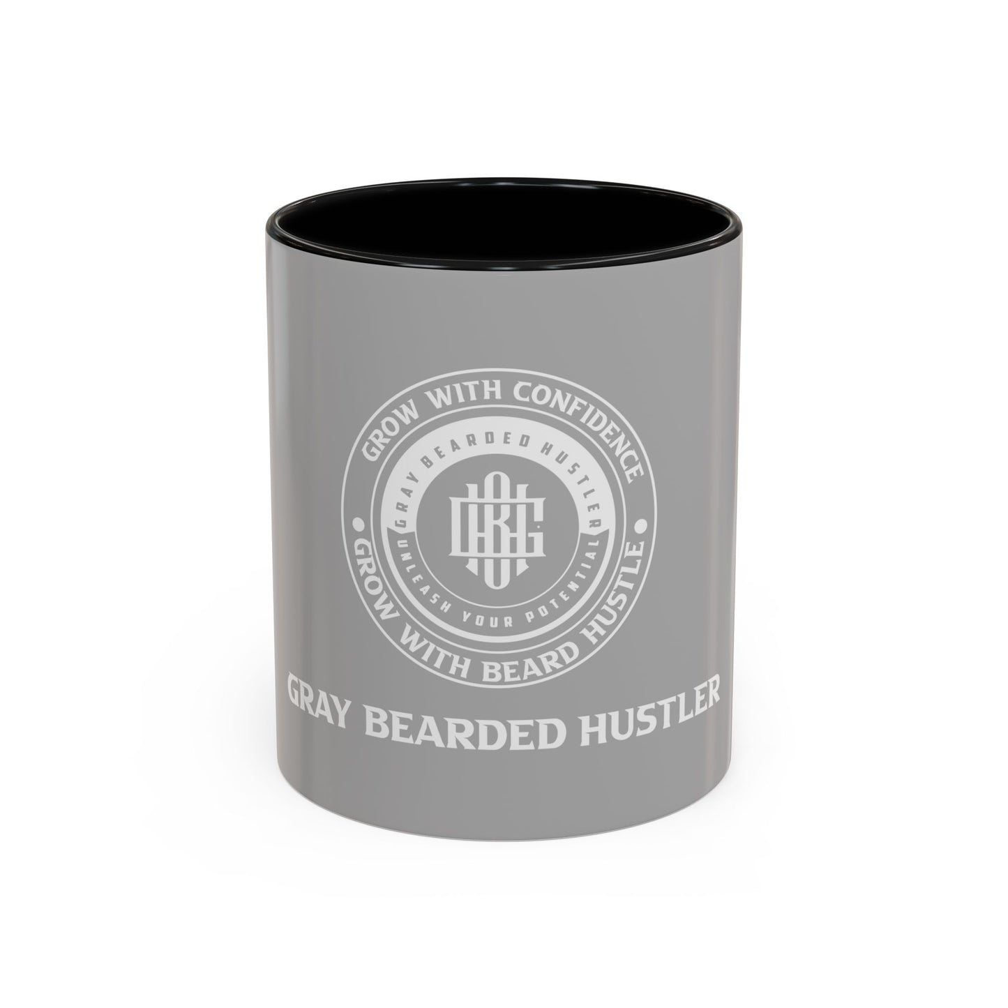 Gray Bearded Hustler Accent Coffee Mug (11, 15oz)